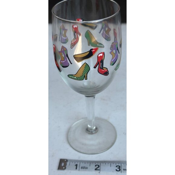 High Heel Shoes Theme Clear Stemmed Wine Glass 10 oz. Capacity 7" Tall - Picture 8 of 10